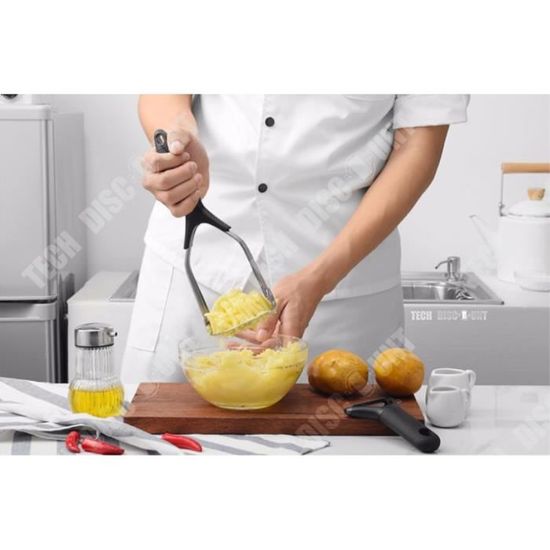 td ecrase pomme de terre puree patate inox presse manuelle professionnel accessoire legumes multifonction cuisine ustensile broyeur cdiscount maison