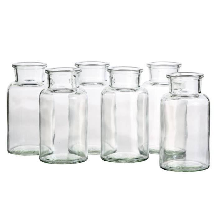 Abocat Lot De 6 Pots à épices - Contenance 300 L - Pots En Verre