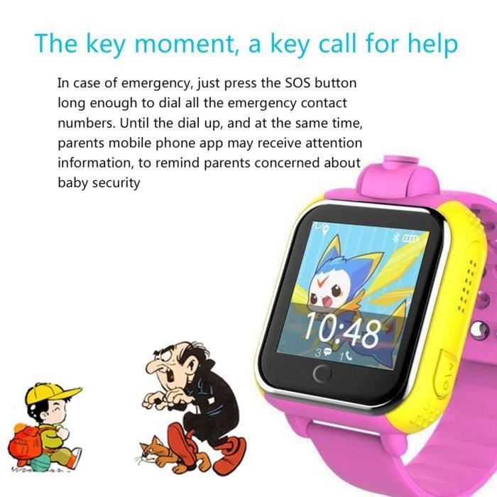 Q730 3G GPRS GPS Locator Tracker Smartwatch cran Tactile SOS
