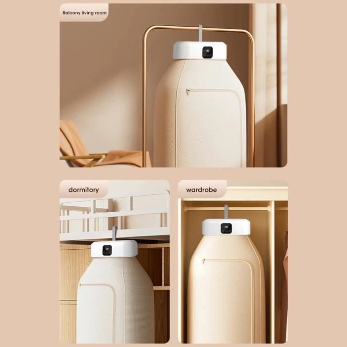 Sèche-linge Portable Mini 600W Uten - Pompe à Chaleur, Minuterie 30-300 Min - Léger, Pour Voyage, Dortoir, Appartement