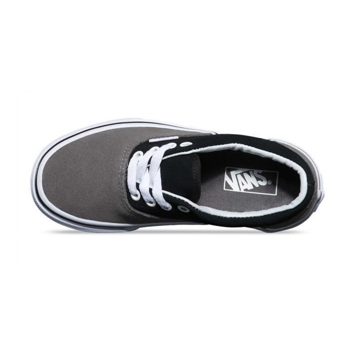 Basket Era Su d VANS Noir Gris Enfant Talon Plat