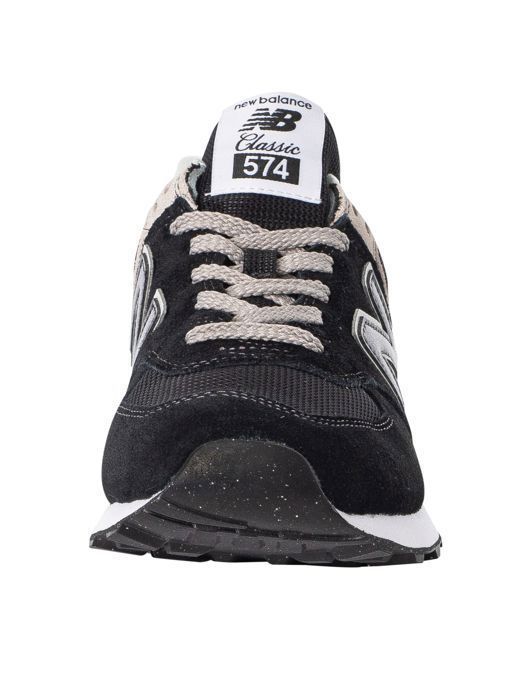 Basket New Balance 574 Homme Noir Lacets Textile Noir Cdiscount Chaussures