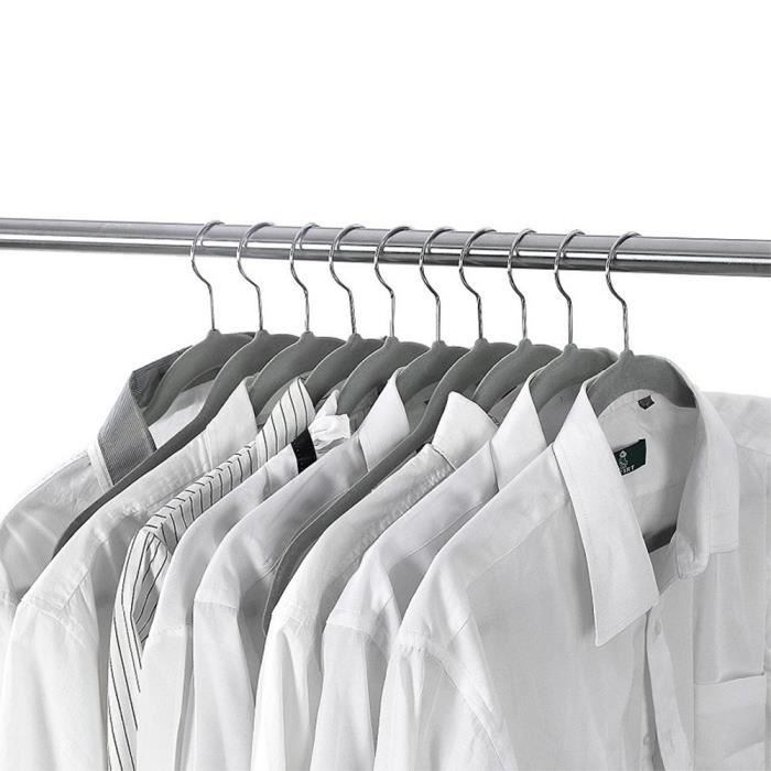 Hangerworld Lot De 50 Cintres En Acier Galvanisé Avec Revêtement En Plastique Couleurs Mélangées 40,6 Cm De Large – Calibre 13