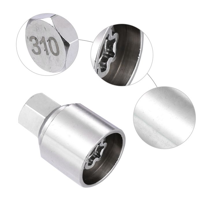 Remplacement De Clé D'écrou De Verrouillage De Roue, Adaptateur De Douille Ecrou 66 Outil De Demontage Ecrou Anti Vol 97636769