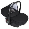 KUNERT Tiaro 3en1 - Poussette bébé - Jusqu'à 10Kg - Système siège auto et nacelle intégré - Floral/Noir-4