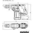 Marteau perforateur sans fil - METABO - KH 18 LTX BL 24 Q - 18 V - MetaBOX 165 L-5