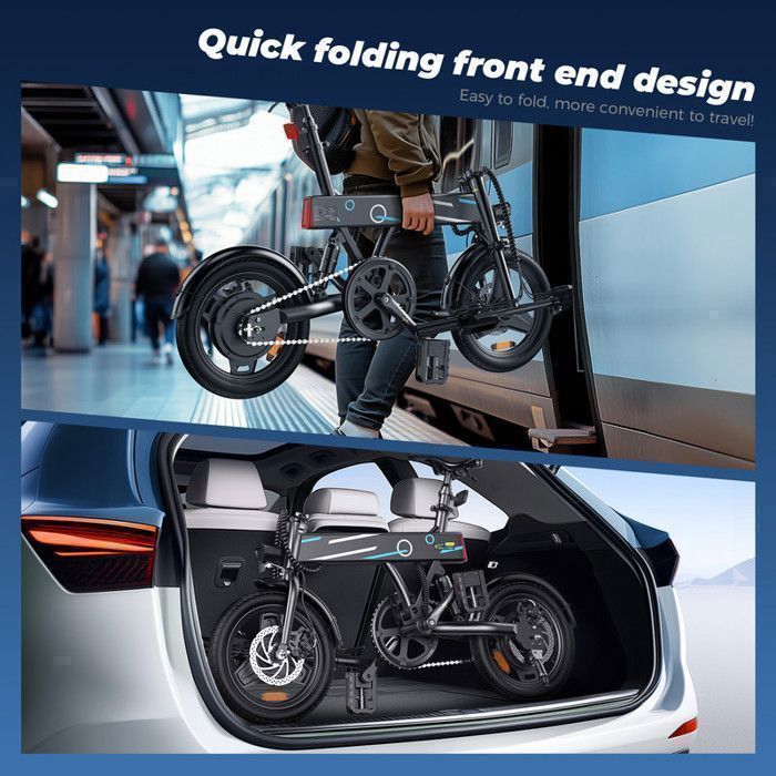 Vélo Electrique VTT 14'' pour adulte EB1, Moteur 250W, Vitesse