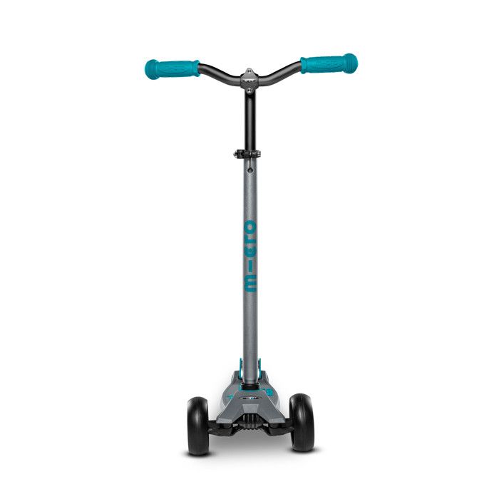 Micro | Trottinette Enfant Maxi Deluxe | Trottinette 3 Roues | Bandes Réfléchissantes | Guidon Ajustable | 5-12 Ans | Bleu