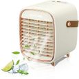 NetBoat Climatiseur d’Air Portable, Humidificateur Pulvérisateur Refroidisseur Ventilateur, USB Rechargeable, Vent à 3 Vitesses