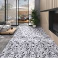 Planches de plancher PVC autoadhésif gris - VIDAXL - 5,02 m² - résistantes à l'eau et antidérapantes-0