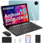 DOOGEE Tab A9 Pro Android 15 Tablette avec Clavier 10" 20Go+128Go Quad Core Tablette Tactile WiFi 5G Double Haut-parleurs - Bleu