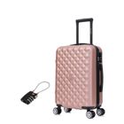 CELIMS FRANCE Valise Cabine 55x35x25cm | Valise CELIMS | ABS | Cadenas | 4 Roues 360 | Rose Gold