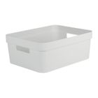 EDA PLASTIQUE Boîte de Rangement DECOR STONE Blanc - 12 L