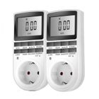 GUIGUOGUO Prise Programmable Digitale Minuterie Numérique Journalier Programmateur Prise Electrique avec Ecran LCD et Mode Aléatoire 2 Pack