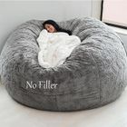 YSTP Housse Pouf Rond Extensible Sac Haricot Paresseux(Non Remplissage) Geant Housse De Pouf Fourrure XXL 180X90cm