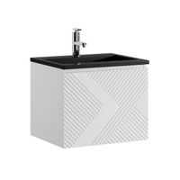 Meuble de salle de bain Moreno 60 cm - Badplaats - Blanc Matt - Meuble avec lavabo