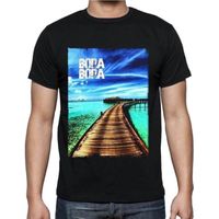 Homme Tee-Shirt Bora Bora 1 T-Shirt Vintage Noir