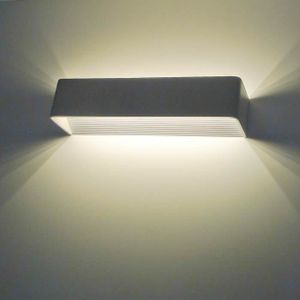 APPLIQUE  Applique murale LED - Design rectangle - Blanc chaud - 37cm