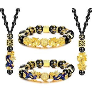 BRACELET - GOURMETTE Collier Bracelets Pour Hommes Femmes Feng Shui Pix