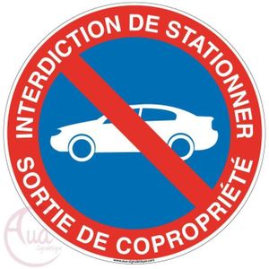 25 x stationnement interdit d'accès 24 H signe Stickers Garage Drive entrée A5 ou A4 T