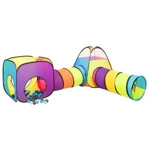 TENTE TUNNEL D'ACTIVITÉ Tente de jeu pour enfants - DIOCHE - Multicolore - 250 balles - 190x264x90cm