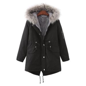MANTEAU - CABAN Manteau d'hiver caban femme manteau à capuche vest