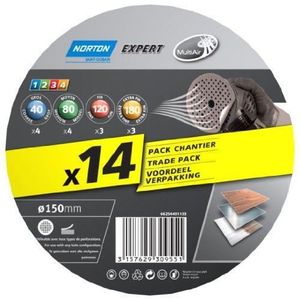 14 Patins Expert 102x152mm G180 NORTON | Bricomarché