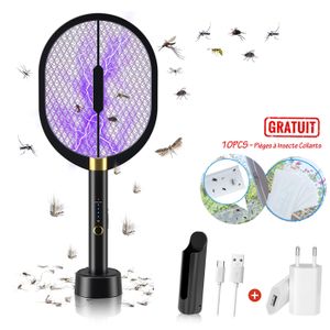 LAMPE ANTI-INSECTE Raquette électrique Insectes Raquette Moustique él