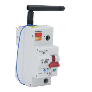 Disjoncteur Différentiel Connecté Wi-Fi 30mA Type A/AC - 9kW - Réarmement Auto - Contrôle Tuya/Smart Life