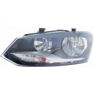 Pour VW Polo 6R Facelift 2014-côté gauche phare noir