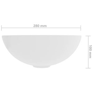 LAVABO - VASQUE FAR - Lavabo de salle de bain Céramique Blanc mat 