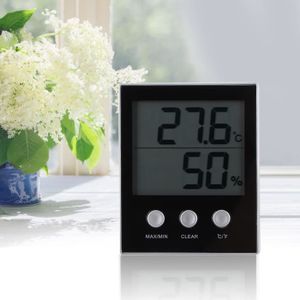 MESURE THERMIQUE Moniteur de jauge d'humidité de température d'hygromètre de thermomètre d'intérieur numérique électronique LCD -CHD