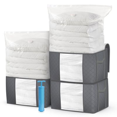 Sac Sous Vide Vêtements 12 Pièces Avec Pompe Électrique - Rangement Literie Couettes