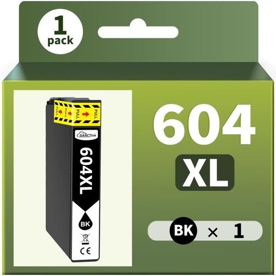 D&C Lot De 3 Cartouches D'encre Noires Compatibles Avec Epson 604XL 604 XL Pour Epson Expression Home XP-2205 XP-2200 XP-3200 XP-3205 XP-4200 XP-4205 Workforce WF-2910 WF-2930 WF-2935 WF-2950
