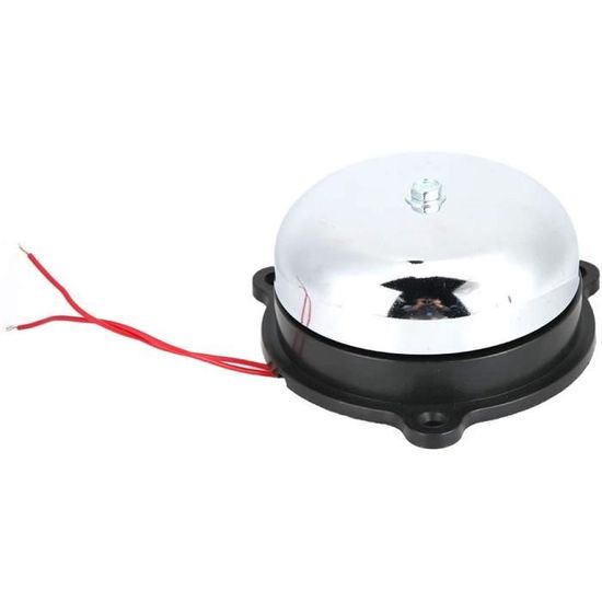 Cloche Électrique Industrielle 4 Pouces (10cm) 220V 10W En Acier Inoxydable Pour Signalisation Sonore Et Alarmes Dans Entrepôts Usines Et Bâtiments Publics