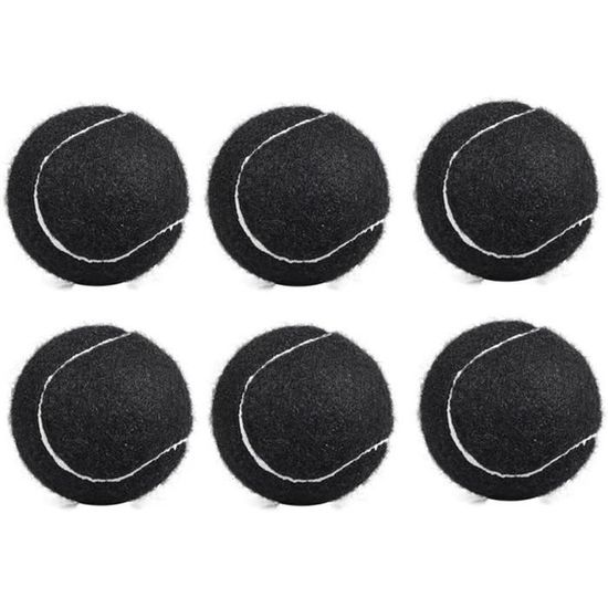 18 Balles De Tennis Liovitor 66mm - Noir Pour Femmes Débutantes, Fibre Et Caoutchouc