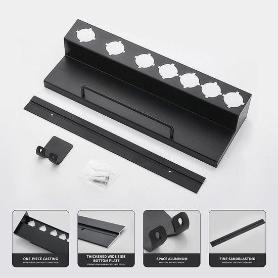 Anloximt Support De Brosse De Détail - Supports Muraux Pour Pinceaux De Détail,Accessoire D'atelier De Voiture Pour Ranger Les épurateu Pour Garage, Salle D'outils, Jardin, Atelier De Lavage De