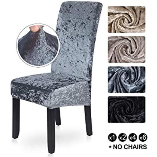 velours glace housse de chaise xl de salle de manger extensible elastique slipcover couverture chaises dossier haut protecteur l achat vente table a repasser velours glace housse de cdiscount