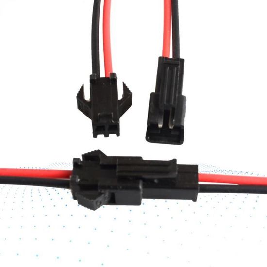 Ourbest Adaptateur de faisceau de câbles mâle femelle 5 broches voie auto connecteur