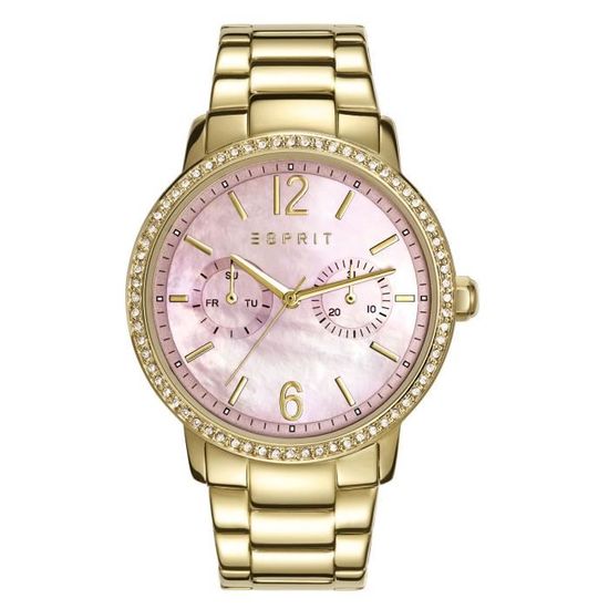 Esprit gold watch new arrivals