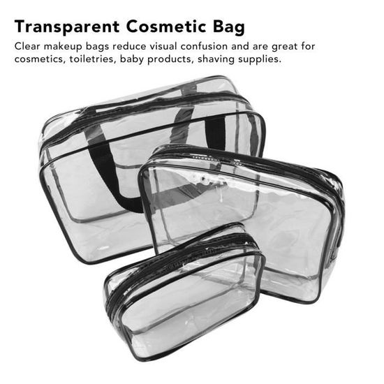 AYNKH Clear Tote Bag, Transparent Grand Sac De Toilettes