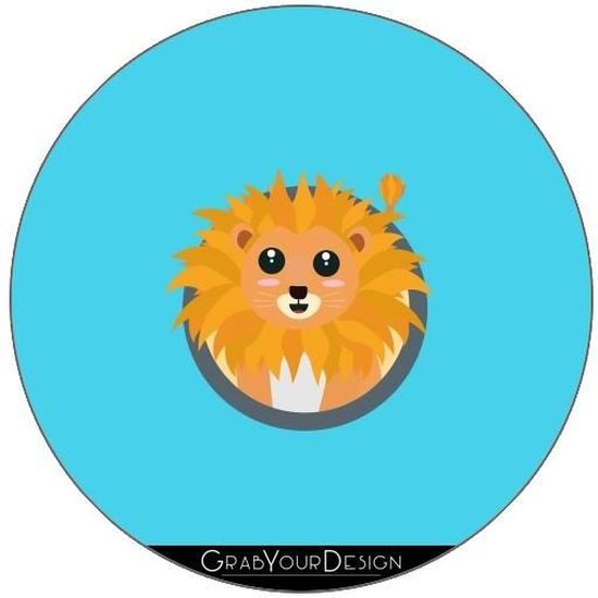 Dessous De Verre Rond Lion Kawaii Avec Xui Achat Vente Sous Verre Bouteille Cdiscount
