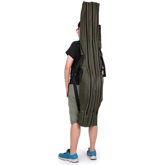 Sac Canne à Pêche 3 Couches - 150cm - Portable Et Imperméable - Pour Matériel De Pêche