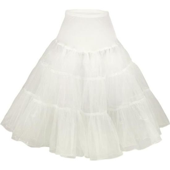 BEAUTELICATE Jupon Crinoline Mariage De Femme Long Vintage De Mariée 6 Cerveaux Plus Couleurs, Blanc, Taille Unique