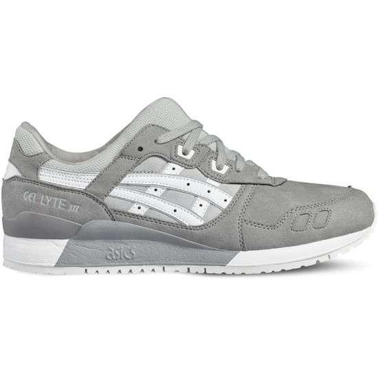Asics Gel Lyte III H7K4Y 9601 Homme Baskets Blanc Argent Blanc argent Cdiscount Chaussures