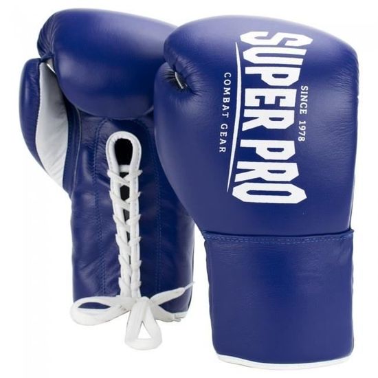 Guantes de combate Grant 10 oz Lace Up Pro en rojo Winning