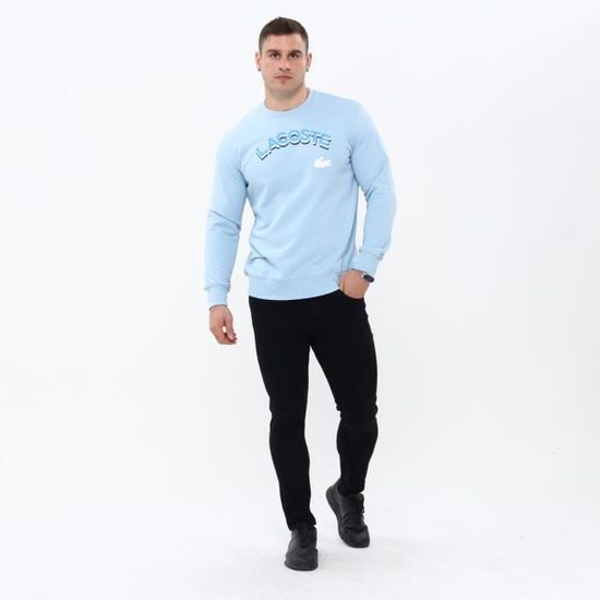 Sweat lacoste bleu ciel sales