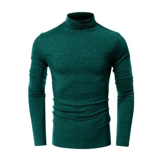 Pull Col Rond Homme En Coton Élasthanne - Slim Fit - Manches Longues - Chaud Et Confortable - Multi-Occasions