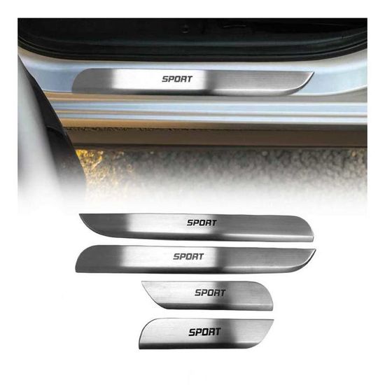 Protecteurs De Seuil De Porte En Acier Inoxydable Pour Peugeot 5008 - Plaques Anti-rayures Et Usure - Faciles à Poser