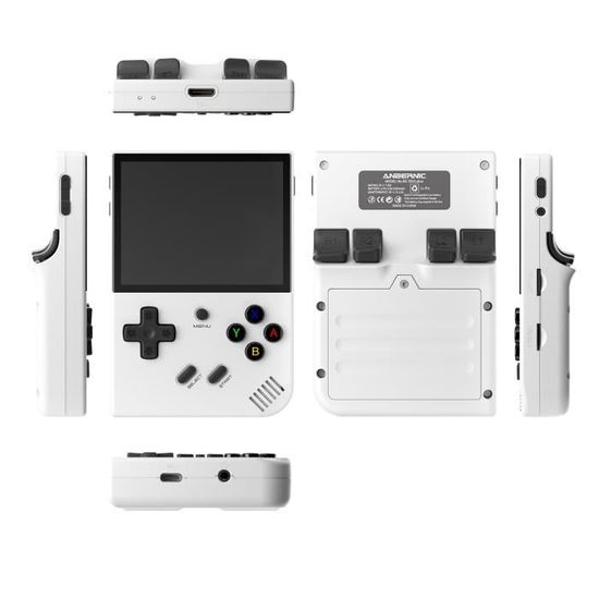 Console Rétro Portable RG35XX Pro - Écran IPS 3,5 Pouces, 5000 Jeux Intégrés, WiFi/Bluetooth - Blanc - 6